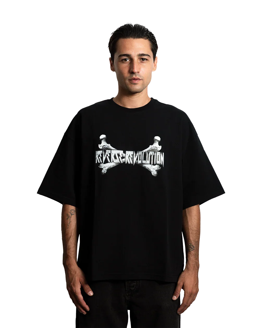 METALIC BONES TEE