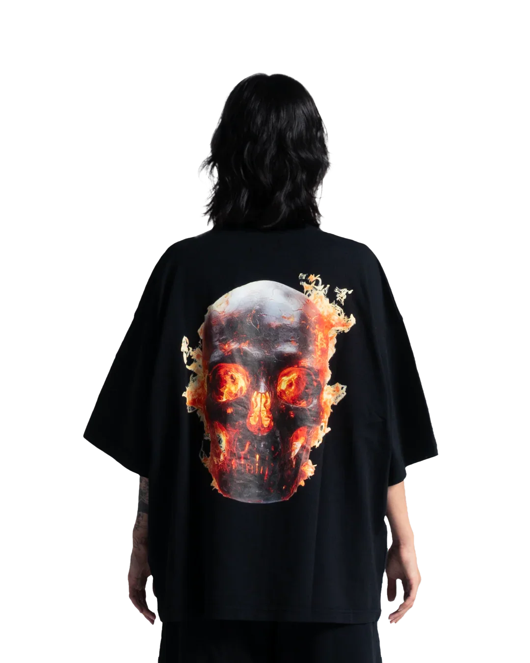 SKULL IN FLAMES TEE