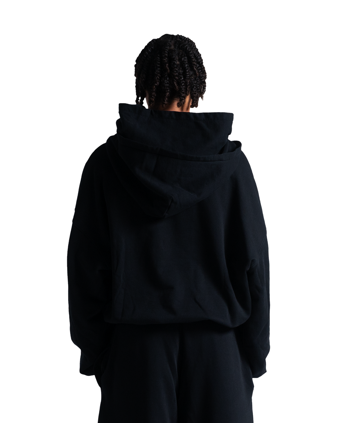 SKULL IN FLAMES DOUBLE HOOD HOODIE