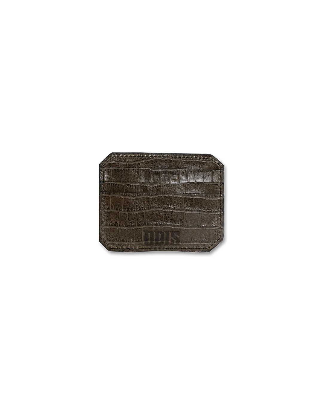 AMERICAN CROCODILE LEATHER CARDHOLDER