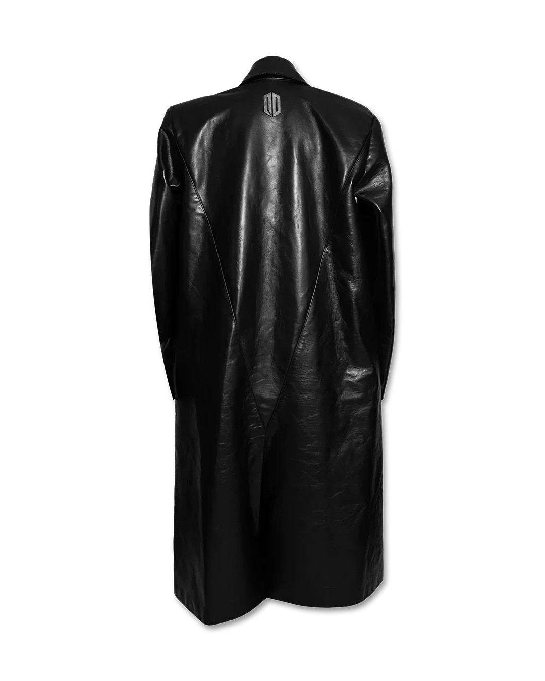 BROKEN MIRROR LEATHER TRENCH COAT