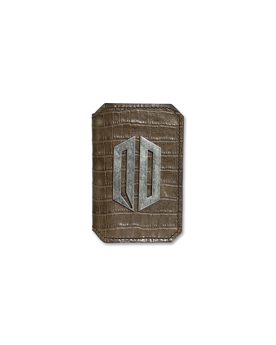 AMERICAN CROCODILE VERTICAL LEATHER WALLET