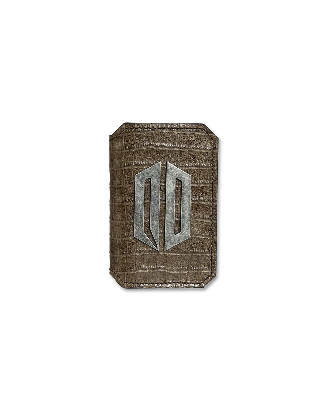 AMERICAN CROCODILE VERTICAL LEATHER WALLET