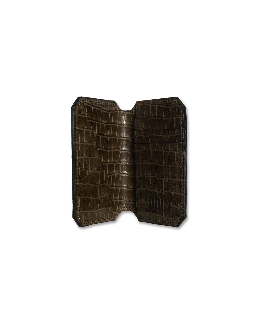 AMERICAN CROCODILE VERTICAL LEATHER WALLET