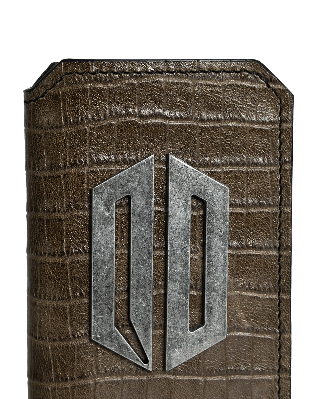 AMERICAN CROCODILE VERTICAL LEATHER WALLET