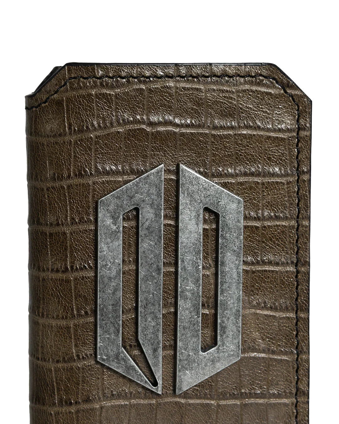 AMERICAN CROCODILE VERTICAL LEATHER WALLET