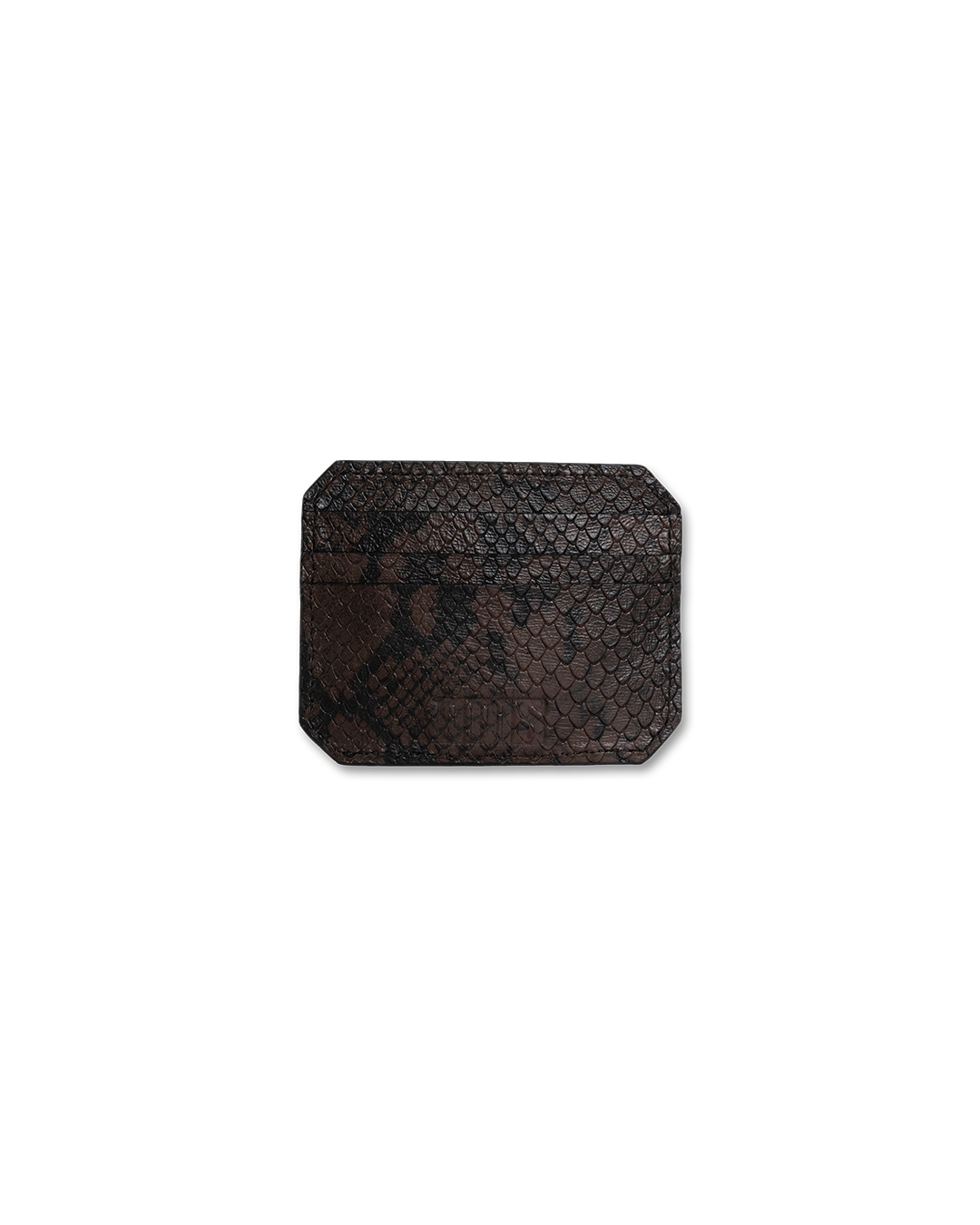 BROWN PYTHON CARDHOLDER