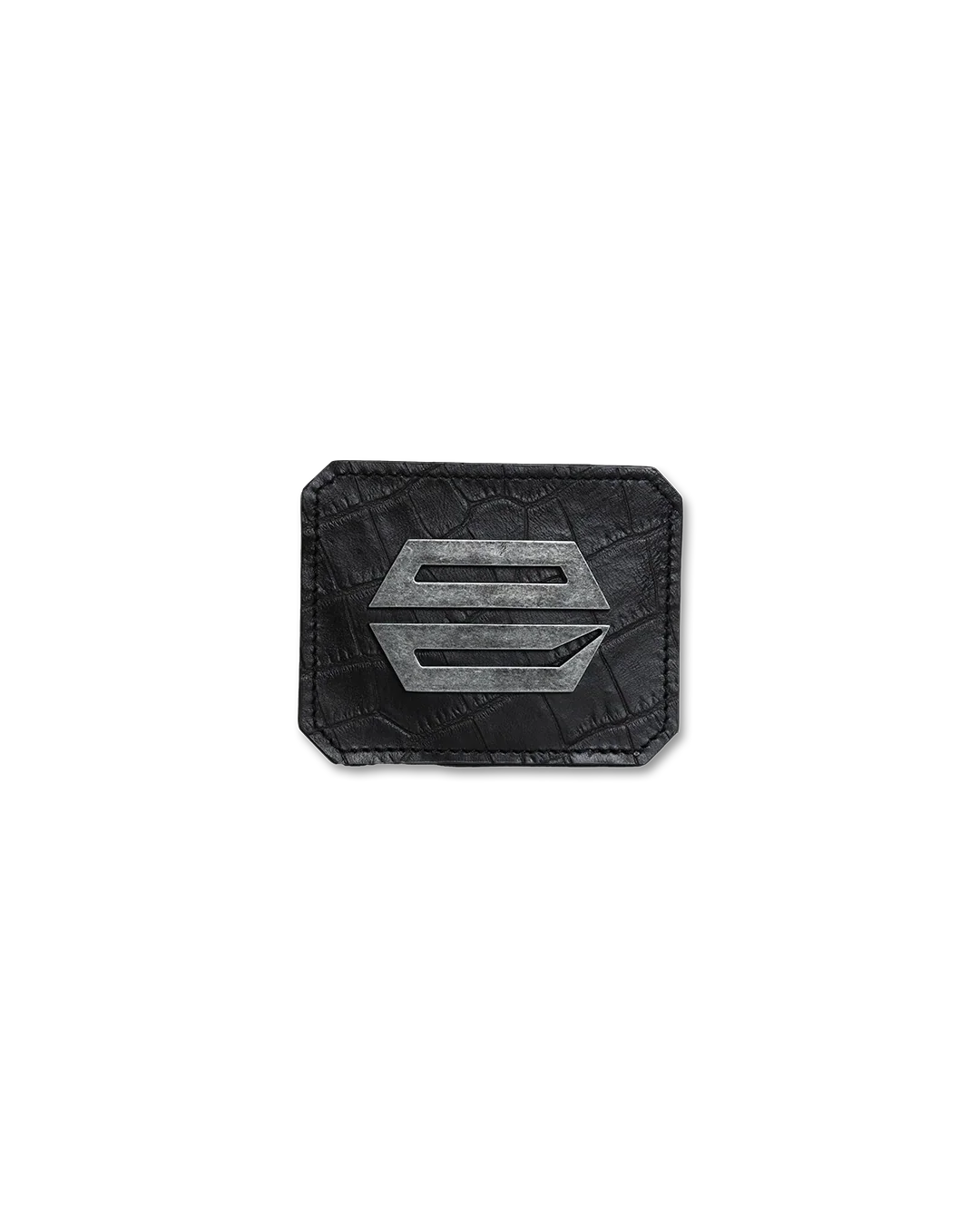 BLACK CAIMAN LEATHER CARDHOLDER