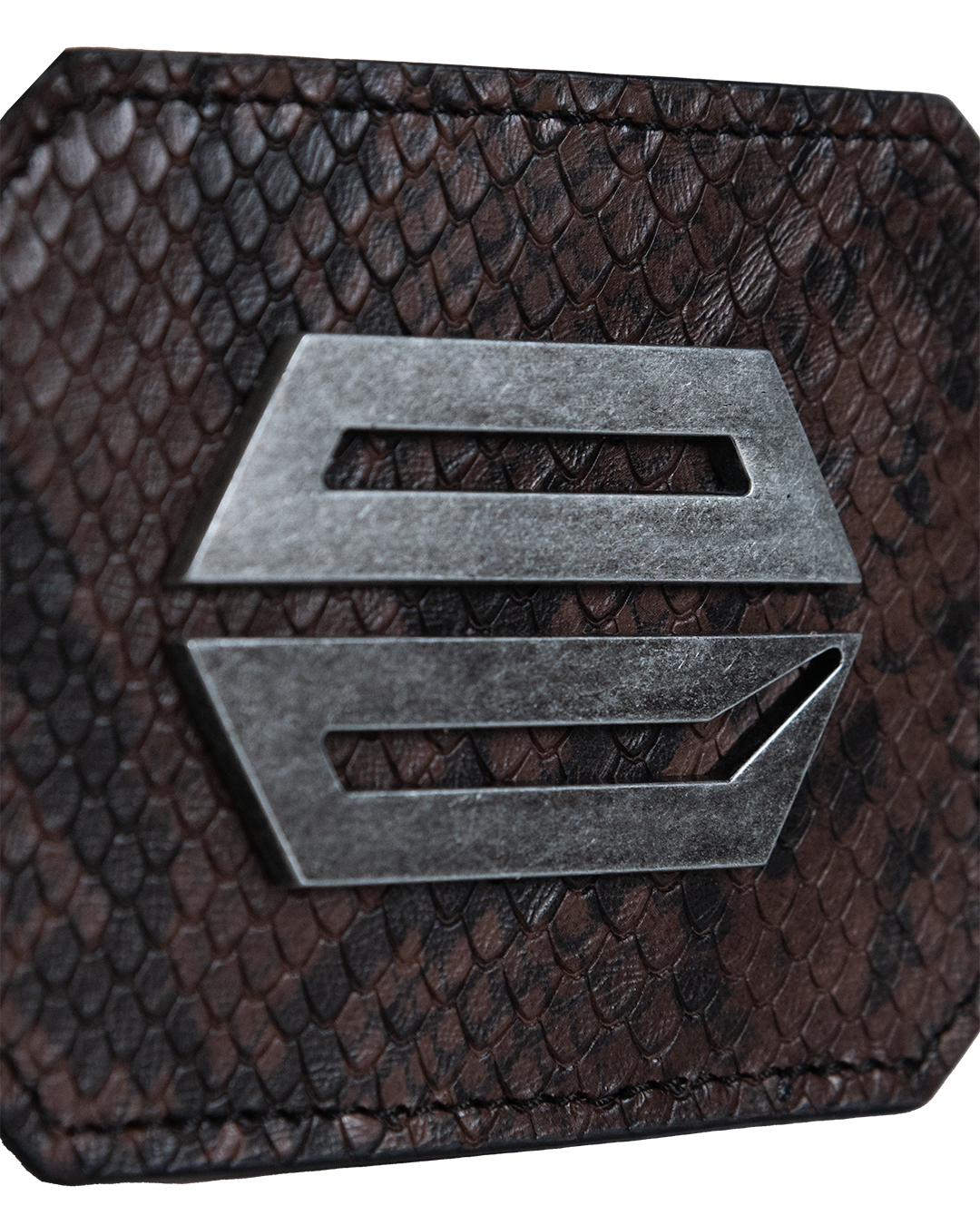 BROWN PYTHON CARDHOLDER