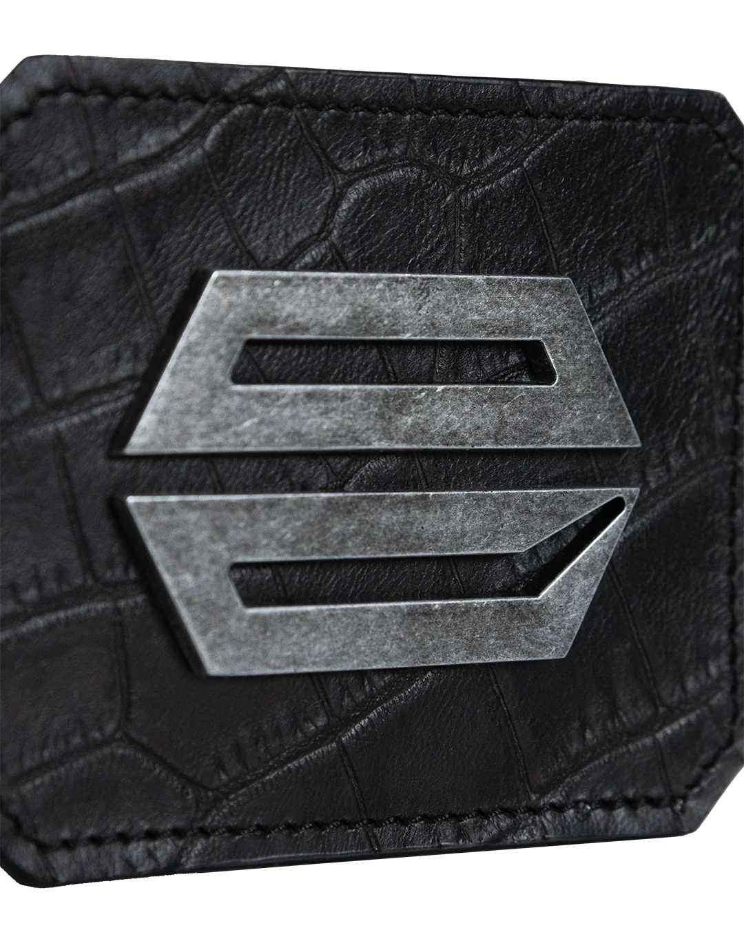 BLACK CAIMAN LEATHER CARDHOLDER