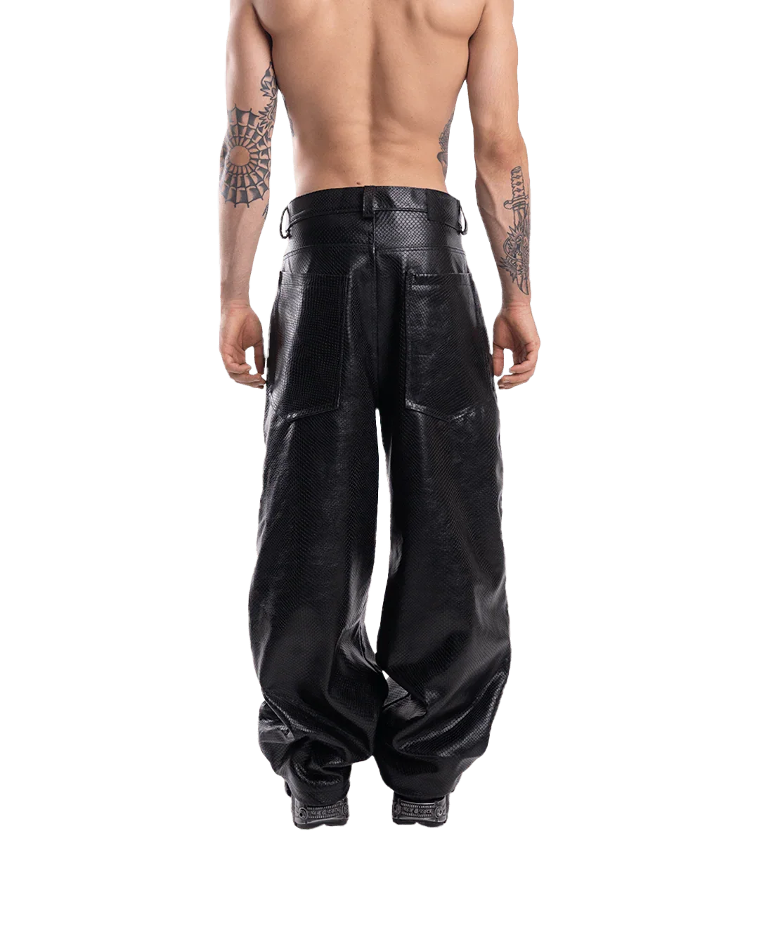 MAMBA BAGGY LEATHER PANTS