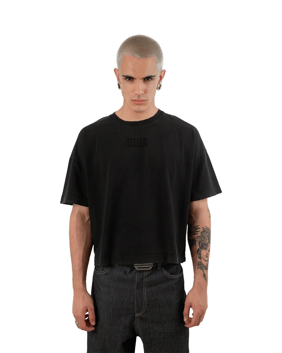 WASHED GREY BOXY TEE