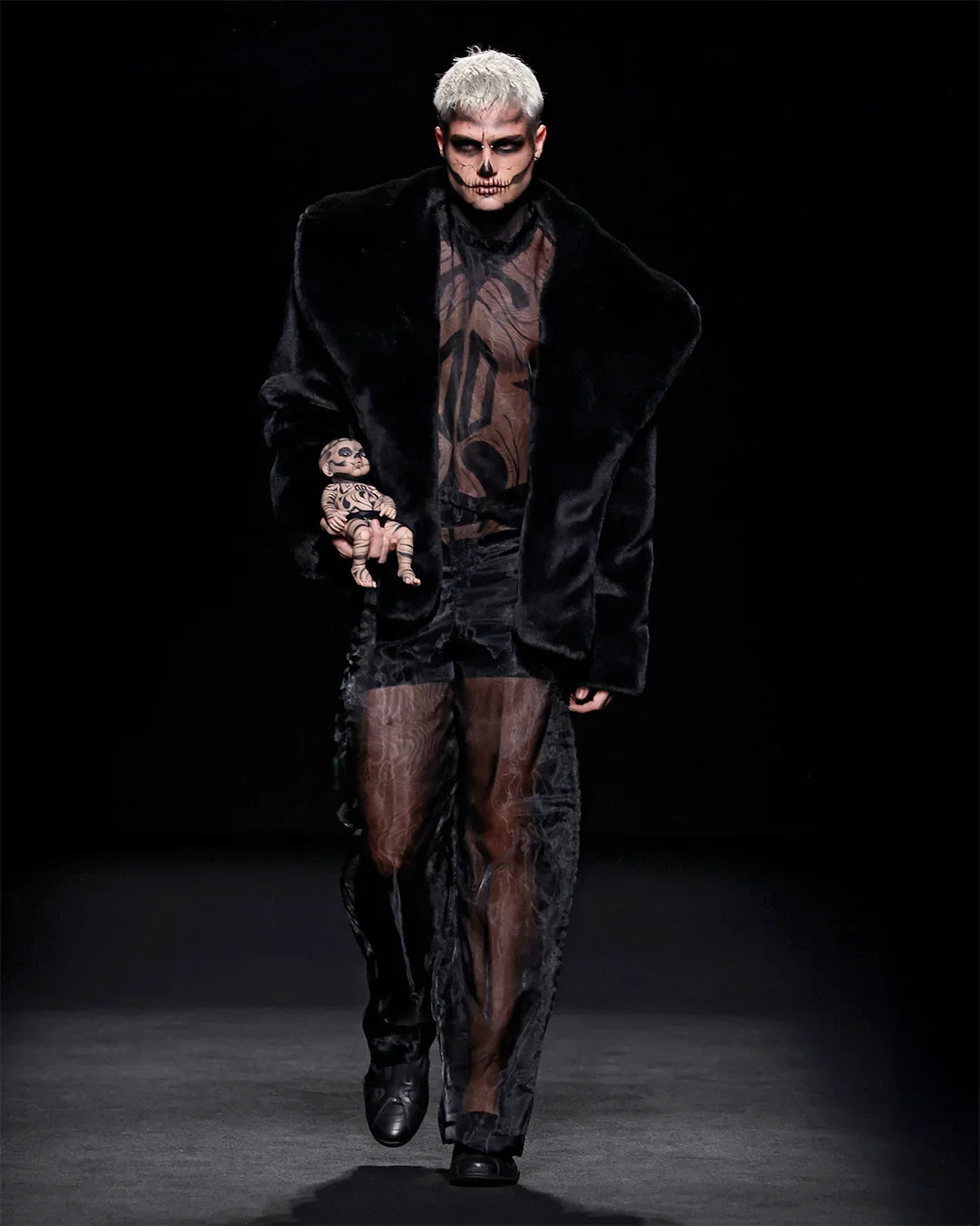 NIGHTMARE FAUX FUR COAT