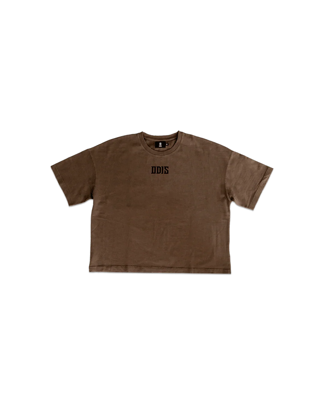 BLACK ON BROWN BOXY TEE