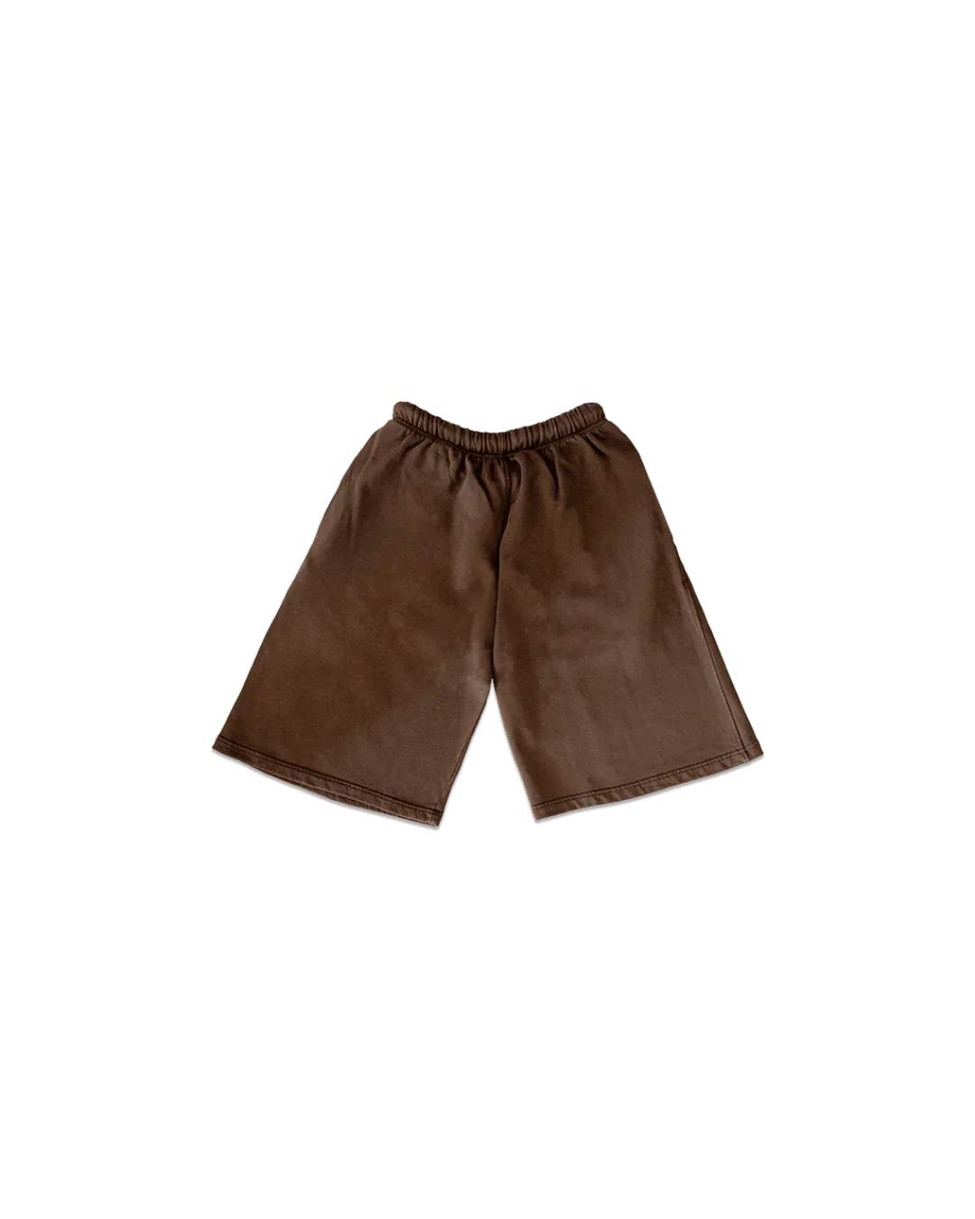 BROWN OVER-THE-KNEE SHORTS