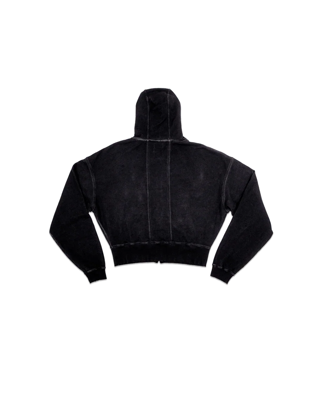 WASHED GREY ZIP HOODIE