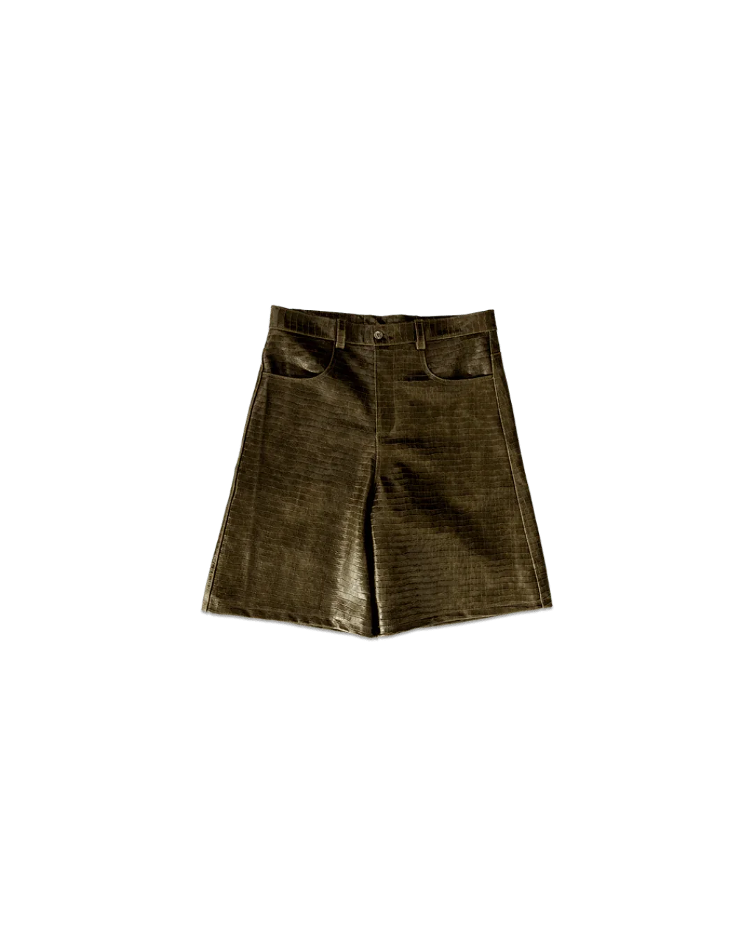 AMERICAN CROCODILE LEATHER SHORTS