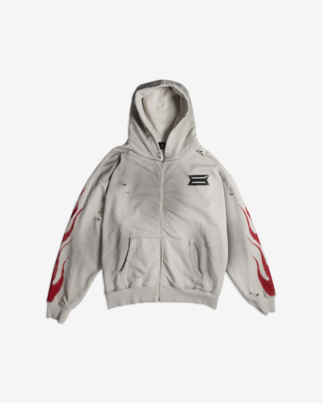 FUEL INJECTED BONE ZIP HOODIE