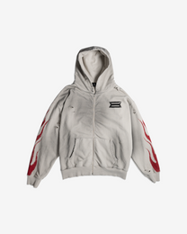 FUEL INJECTED BONE ZIP HOODIE