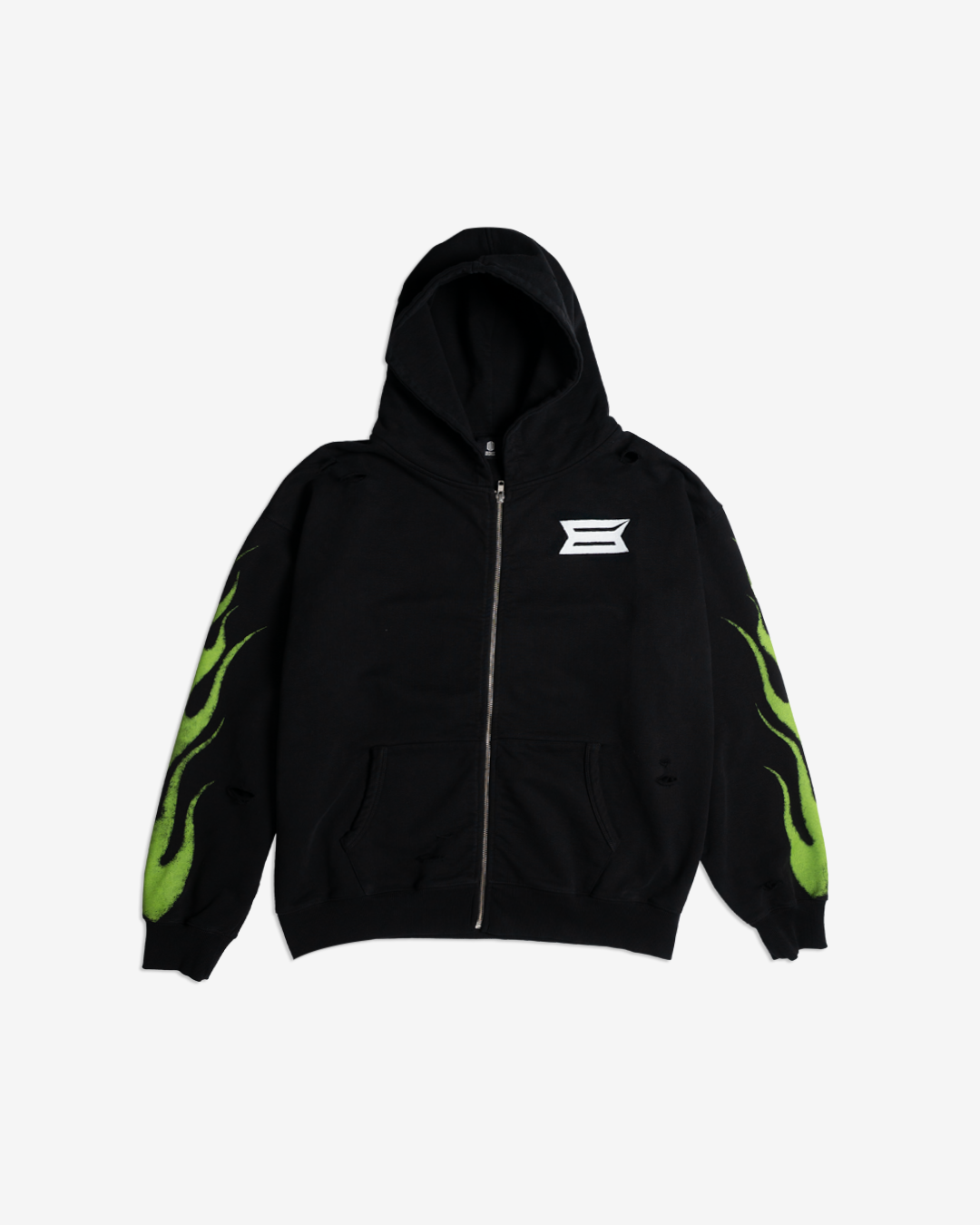FUEL INJECTED BLACK ZIP HOODIE