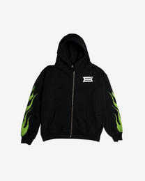 FUEL INJECTED BLACK ZIP HOODIE