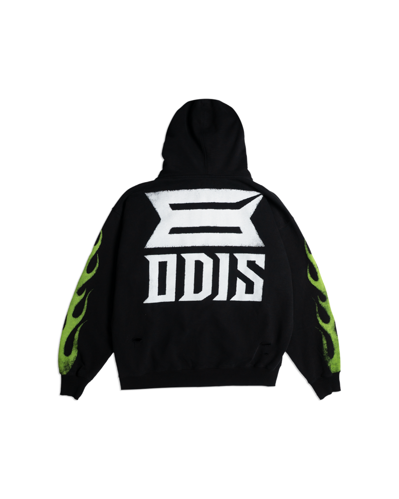 FUEL INJECTED BLACK ZIP HOODIE