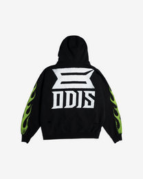 FUEL INJECTED BLACK ZIP HOODIE