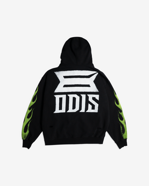 FUEL INJECTED BLACK ZIP HOODIE
