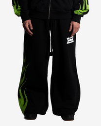 FUEL INJECTED BLACK SWEATPANTS
