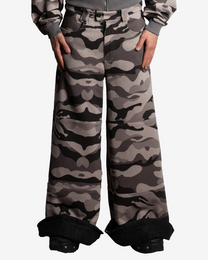 CAMO/DENIM REVERSIBLE PANTS