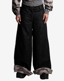 CAMO/DENIM REVERSIBLE PANTS