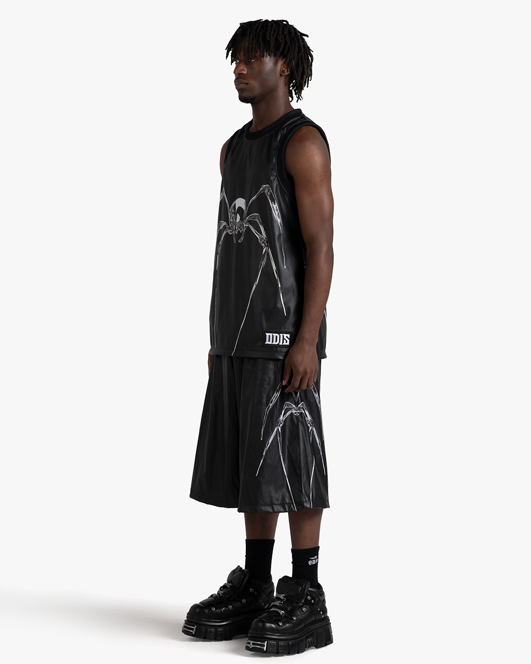 DARK CELEBRITY PU LEATHER BASKETBALL SHORTS