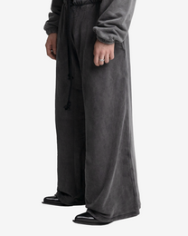 HEAVY-WEIGHT WASHED GREY SWEATPANTS