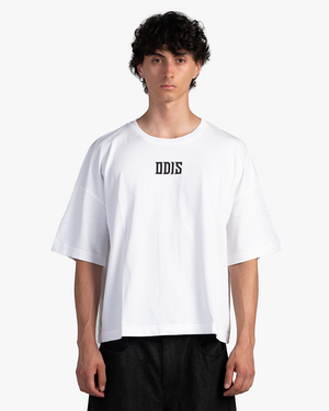 BLACK ON WHITE BOXY TEE