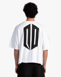 BLACK ON WHITE BOXY TEE