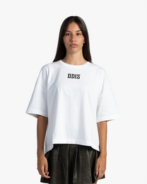 BLACK ON WHITE BOXY TEE