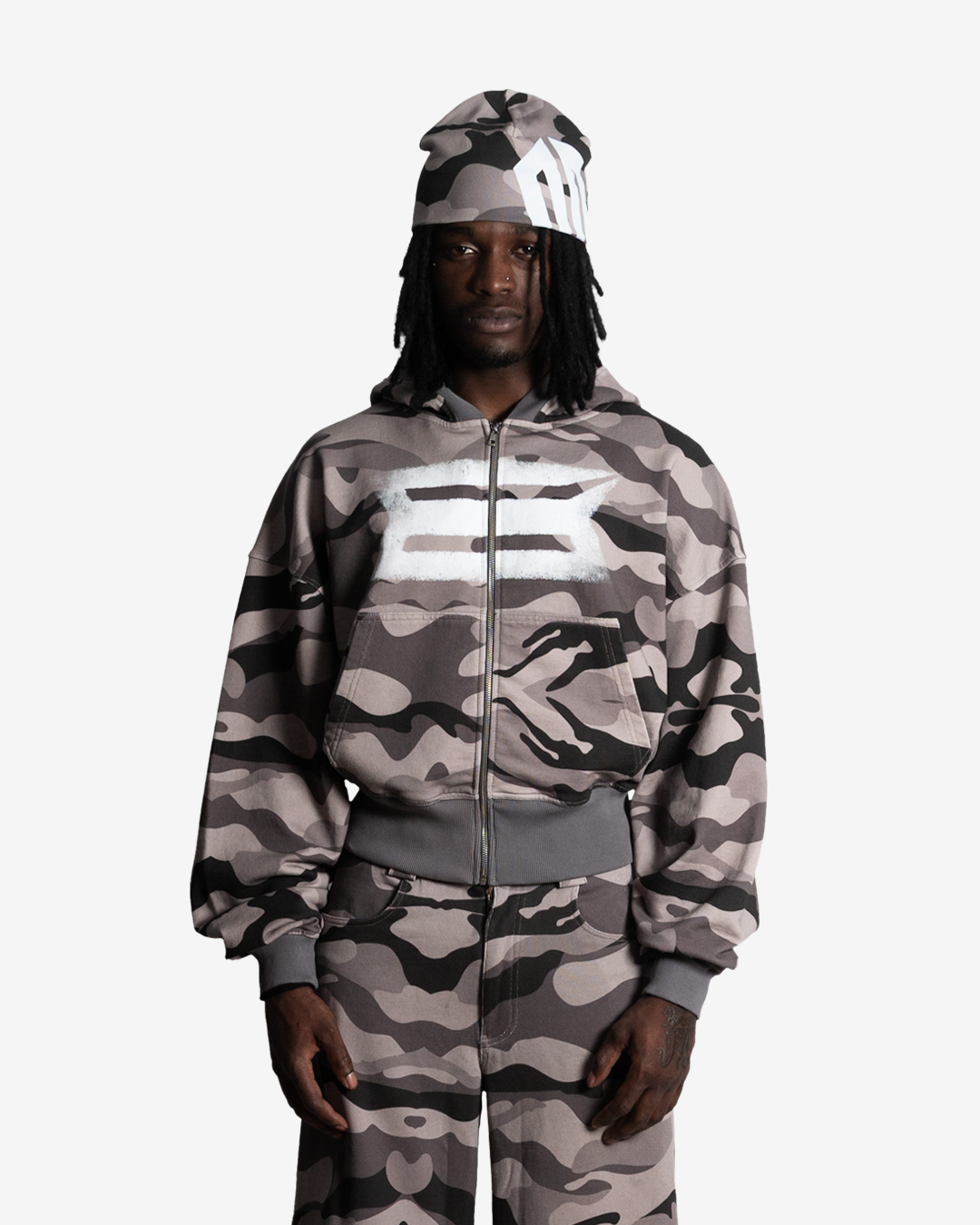 SHADOW CAMO ZIP HOODIE