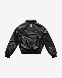 NIGHT CROCODILE PU LEATHER BOMBER JACKET