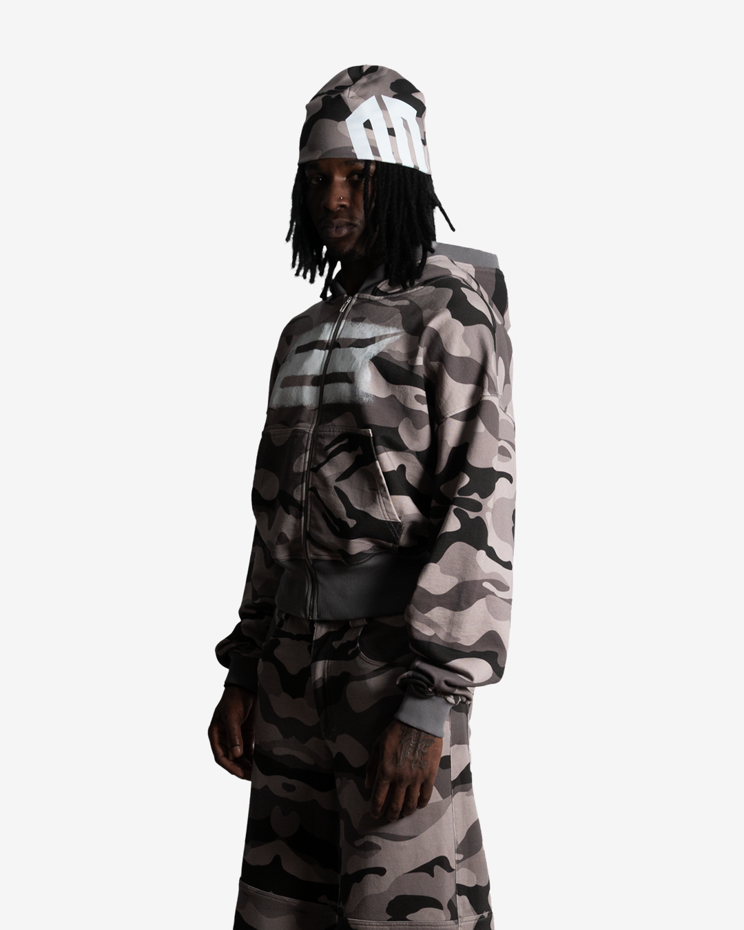 SHADOW CAMO ZIP HOODIE