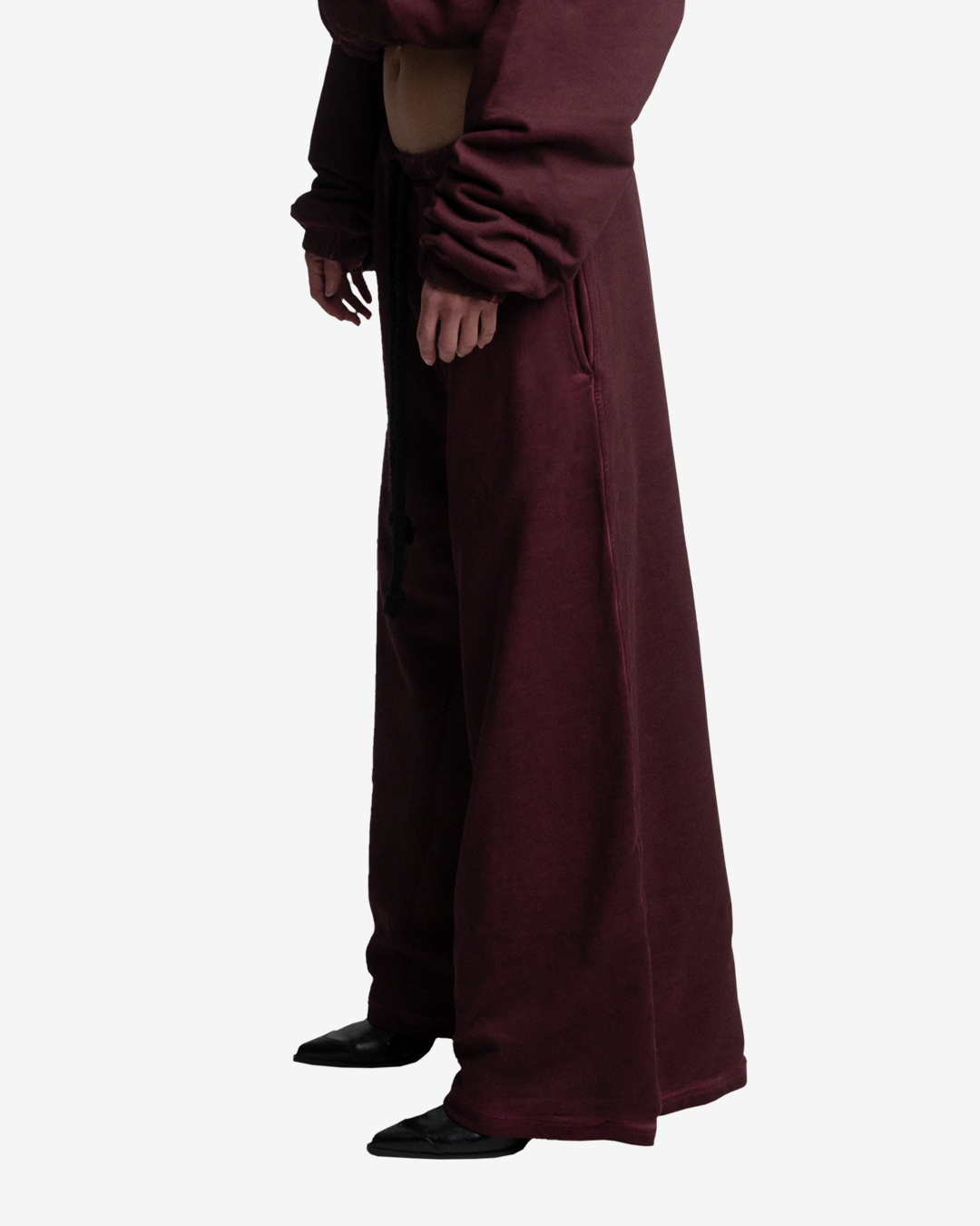 HEAVY-WEIGHT WASHED RED SWEATPANTS