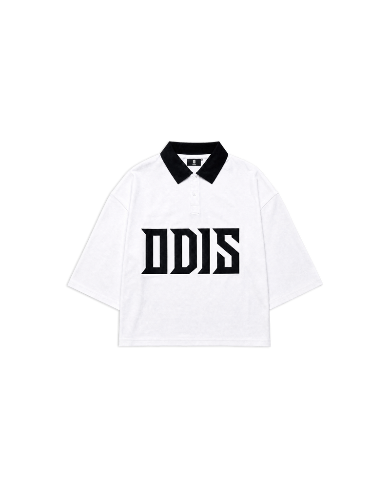 BLACK ON WHITE POLO