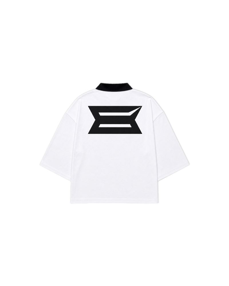 BLACK ON WHITE POLO