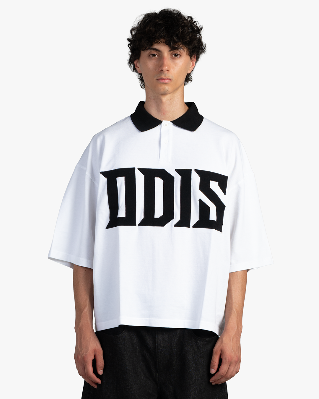 BLACK ON WHITE POLO