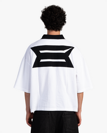 BLACK ON WHITE POLO