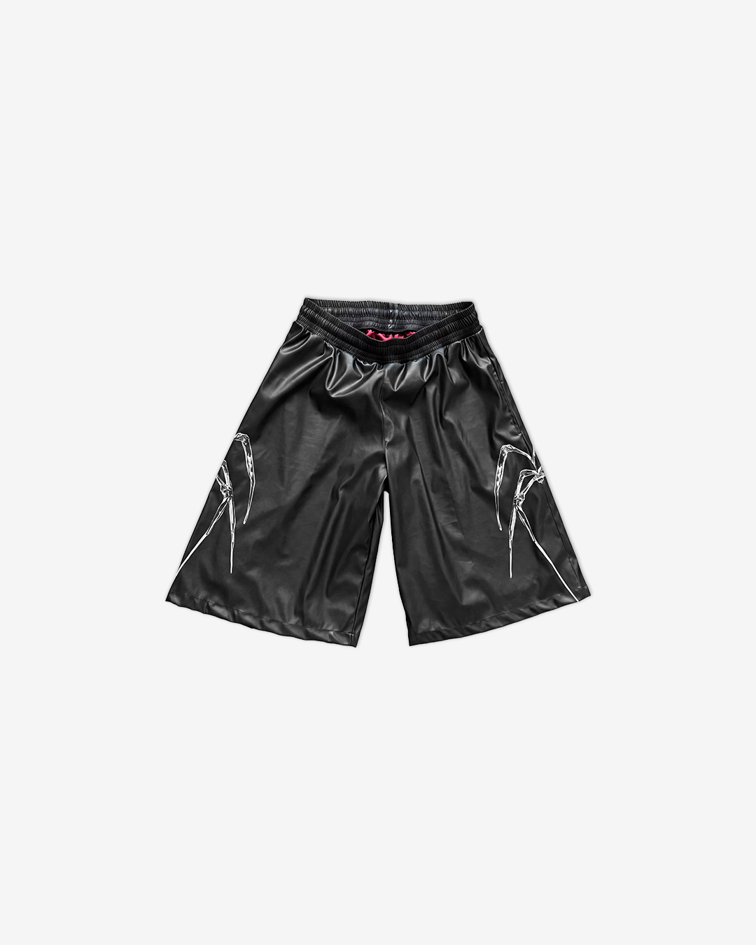 DARK CELEBRITY PU LEATHER BASKETBALL SHORTS