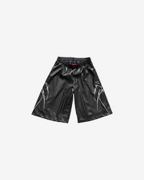 DARK CELEBRITY PU LEATHER BASKETBALL SHORTS