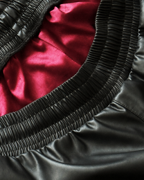 DARK CELEBRITY PU LEATHER BASKETBALL SHORTS