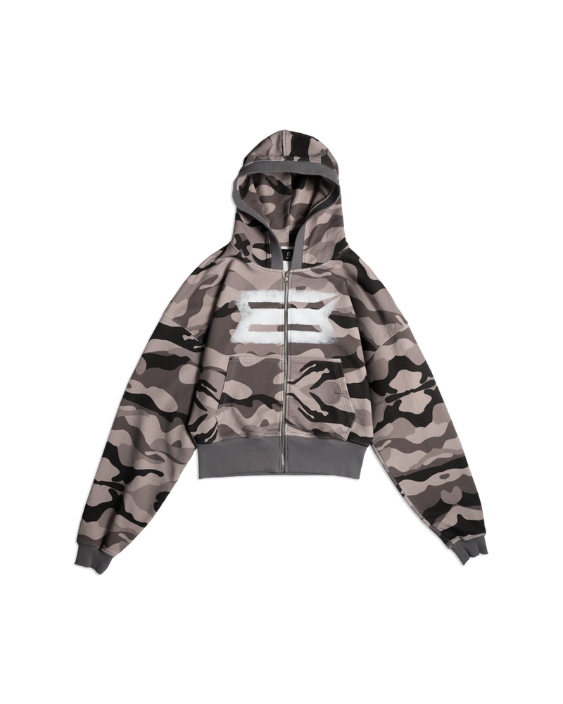 SHADOW CAMO ZIP HOODIE