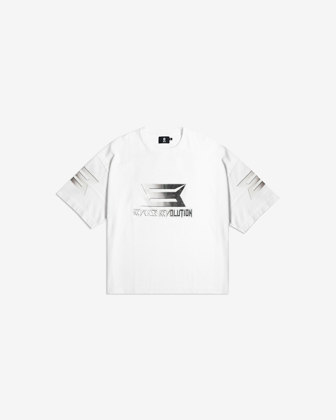 REVERSE REVOLUTION WHITE TEE