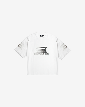 REVERSE REVOLUTION WHITE TEE